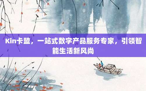 Kin卡盟，一站式数字产品服务专家，引领智能生活新风尚